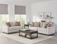 Christine 2-piece Upholstered Sloped Arm Sofa Set Beige