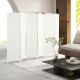  Folding Room Divider Screen 6 Panel 5.6 ' Tall Privacy Screen Freestanding Room Partition for Home Office, White