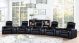 Cyrus Upholstered Home Theater Storage Wedge Console Black