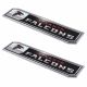 Atlanta Falcons Embossed Truck Emblem 2-Pk