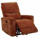 Navarro Chenille Upholstered Glider Recliner Burnt Orange