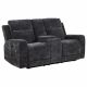 Kennett Chenille Upholstered Power Reclining Loveseat Grey