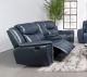 Sloane Upholstered Padded Arm Reclining Loveseat Blue