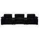 Collins 5-Piece Power Reclining Home Theater Seating Black