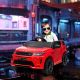 Qaba Land Rover Discovery Sport Licensed 12V Kids Ride on Car with Remote Control Soft Start, LED Lights,Red
