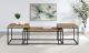 Straden 3-piece Engineered Wood Coffee Table Set Mango and Black