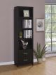 Lewes 4-shelf Engineered Wood Media Tower Cappuccino