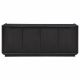 Leandro 72-inch 4-door TV Stand Media Console Burnished Black