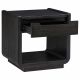 Leandro 1-drawer Wood Occasional Side End Table Burnished Black