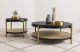Arini 2-piece Round Coffee and End Table Set Black