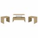 Canoga 3-piece Lift Top Cocktail Coffee Table Set Light Oak