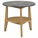 Bradley 3-Piece Round SmartTop Coffee Table Set Grey and Natural