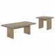 Decker 2-piece Coffee and End Table Set Natural Oak