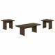 Decker 3-piece Coffee and End Table Set Walnut