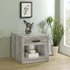 Felix 1-drawer Engineered Wood Side End Table Grey Driftwood