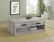 Felix 2-drawer Engineered Wood Coffee Table Grey Driftwood