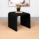 Cahya Woven Rattan Square End Table Black