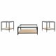 Amherst 3-piece Coffee and End Table Set Black