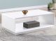 Paseo Rectangular Cocktail Coffee Table White High Gloss