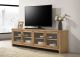 Brenham 79-inch 4-door TV Stand Media Console Washed Oak