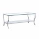 Saide Rectangular Glass Top Coffee Table Chrome