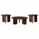Dale 3-piece Solid Wood Coffee and End Table Set Brown
