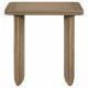 Adina Square Wood Side End Table Distressed Light Brown