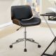 Addington Upholstered Adjustable Office Desk Chair Black