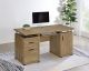 Tracy 55-inch 2-drawer Office Computer Desk Mango