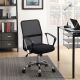 Gerta Upholstered Adjustable Mesh Office Desk Chair Black