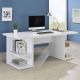 Alice 71-inch 4-shelf Engineered Wood Writing Desk White