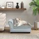  Luxury Fancy Dog Couch with Hidden Storage, Small Dog Sofa Bed with 2