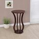 Elton Round Wood Top Accent Side Table Cherry