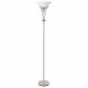 Archie 71-inch Frosted Torchiere Floor Lamp Brushed Steel