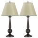 Ochanko 27-inch Empire Shade Table Lamp Bronze (Set of 2)