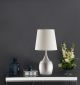 Tenya 24-inch Empire Shade Urn Table Lamp Silver (Set of 2)