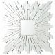 Brantley 40 x 40 Inch Square Sunburst Wall Mirror Silver