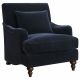 Frodo Upholstered English Arm Accent Chair Midnight Blue