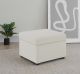 Winter Upholstered Hydraulic Lift Top Storage Ottoman Beige