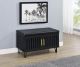Brixton 2-door Padded Entryway Shoe Storage Bench Black