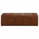 Farrell Leatherette Upholstered Bench Brown