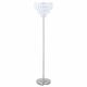 Anya 61-inch Hanging Crystal Metal Floor Lamp Chrome