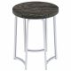 Barcelo Round Faux Marble Top Metal Side Table Grey