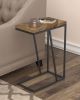 Sergio Engineered Wood C-Shaped Side Table Rustic Tobacco