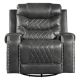 9405GY-1 Gray Swivel Glider Recliner