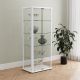 Aero 5-shelf Display Curio Cabinet with LED Lighting White