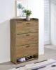 Denia 3-tier Engineered Wood Shoe Cabinet Mango