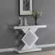 Andorra Infinity Mirror LED Entryway Console Table Silver