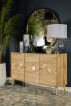 Alyssum 3-door Mango Wood Accent Cabinet Natural