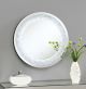 Landar 32 x 32 Inch Round LED Light Wall Mirror Silver